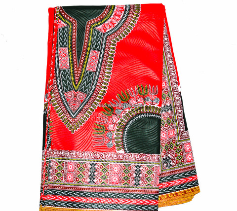 Orange Dashiki Angelina Fabric 6 Yards | Nula Multi Products Pty Ltd